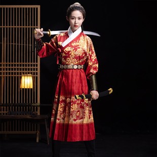 炎蔻明制飞鱼服锦衣卫绣春刀蟒袍女款侠客风明朝汉服贴里曳撒夏季