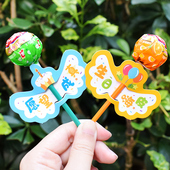 谢谢你陪我过生日棒棒糖装 卡纸花束插卡老师奖励幼 饰卡片礼物包装