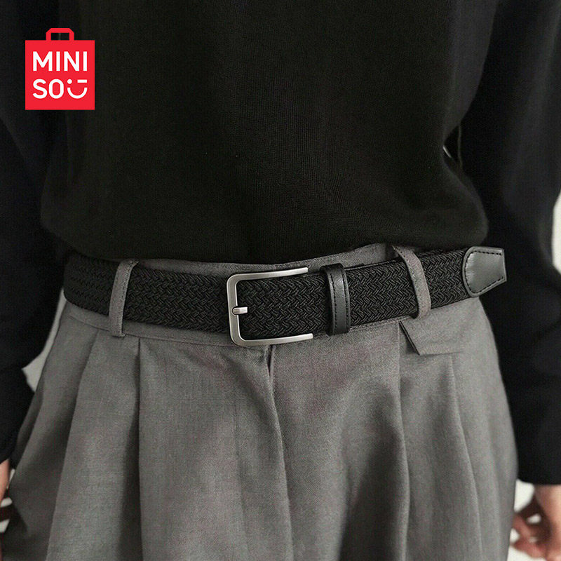 MINISO名创优品帆布编织腰带时尚图片
