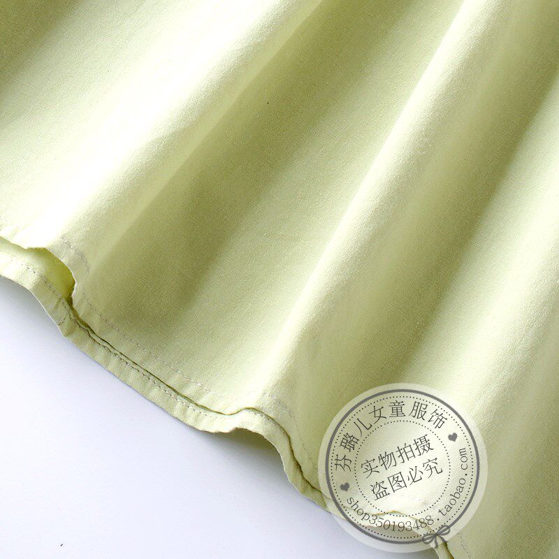 女童绣花连衣裙清新夏季薄款中大童女孩儿童夏天洋气纯棉公主裙子