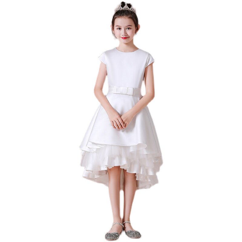 米妮菲瑞新款白色耶诞节女童礼服钢琴演出礼服公主裙高端礼服裙