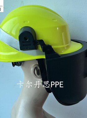 代尔塔101508电焊面罩安全帽用焊接面屏插卡式焊帽氩弧焊面具焊具