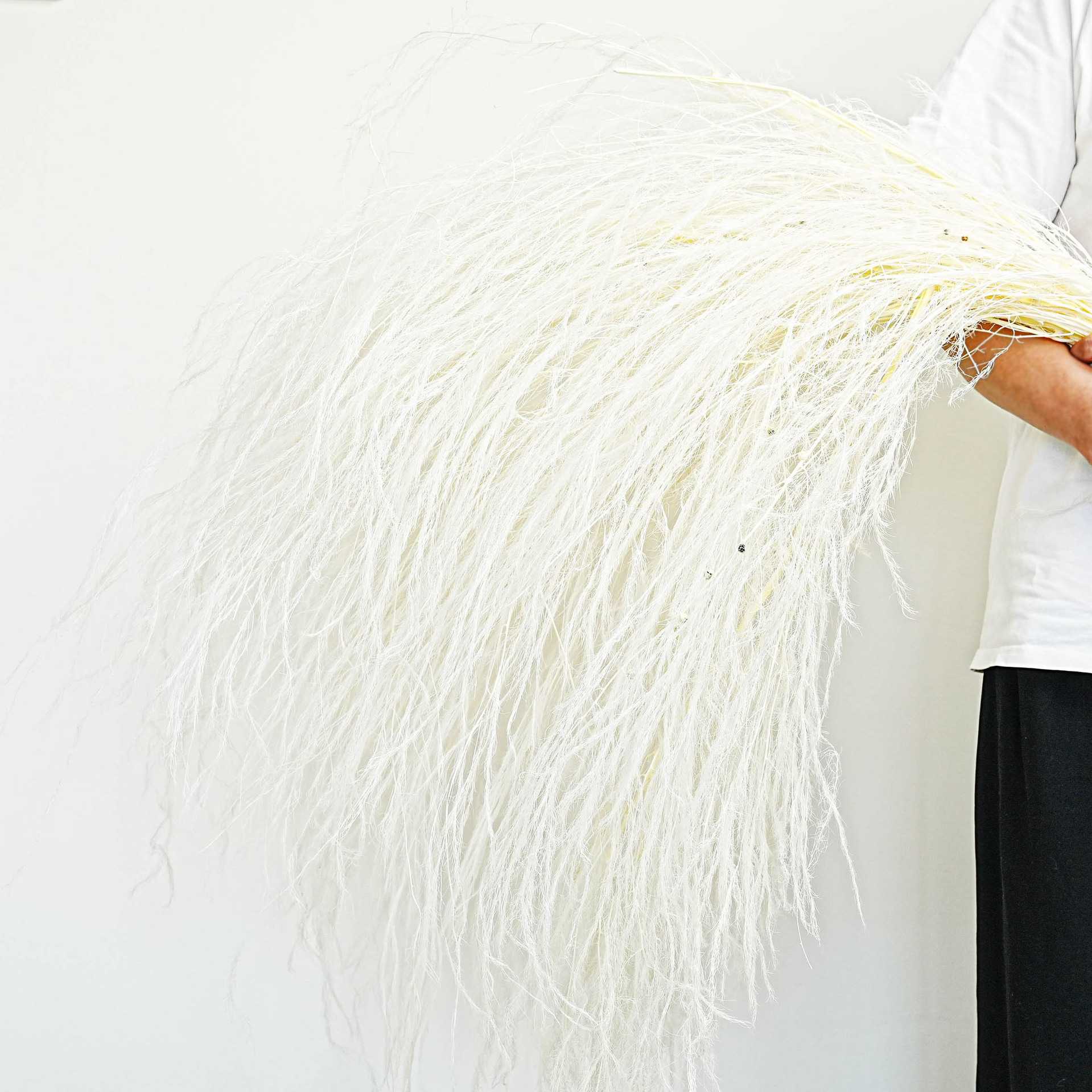 龙须草永生花长毛草芦荀草婚庆道具直销粉色白色仿真仿真花艺图片