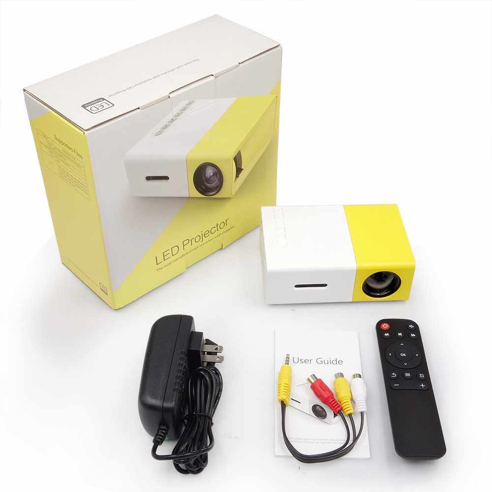 LED家用办公YG300投影仪 高清1080P微型迷你投影机 英文