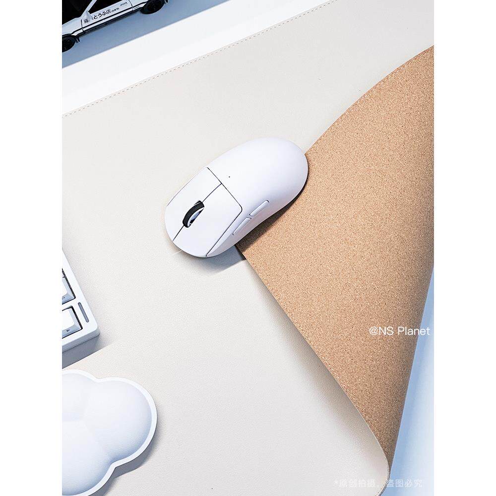 Ns行星皮革鼠标垫超大防水键盘垫纯色Pu电脑桌垫定制尺寸