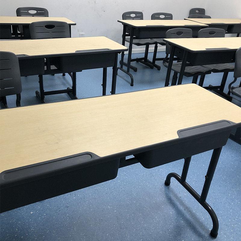 育才儿童学习桌可升降书桌学生课桌椅家用双人办公桌培训桌椅套装