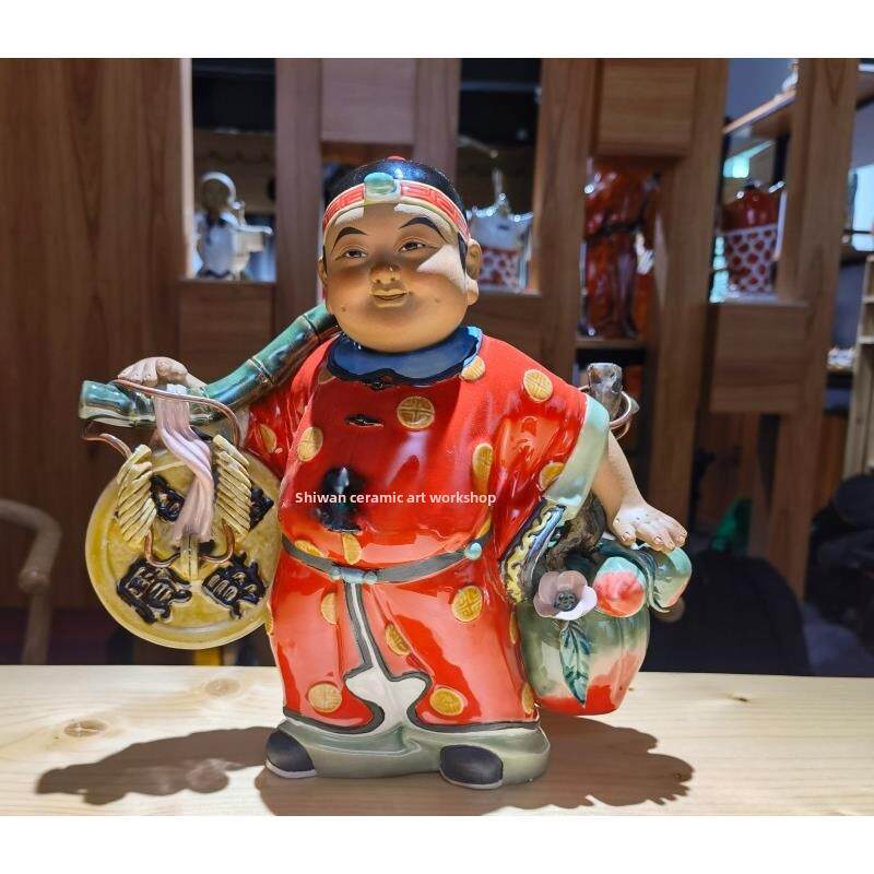 陶瓷带来财富和宝藏儿童手工饰品家居店开业生日桃子节日礼物幸运
