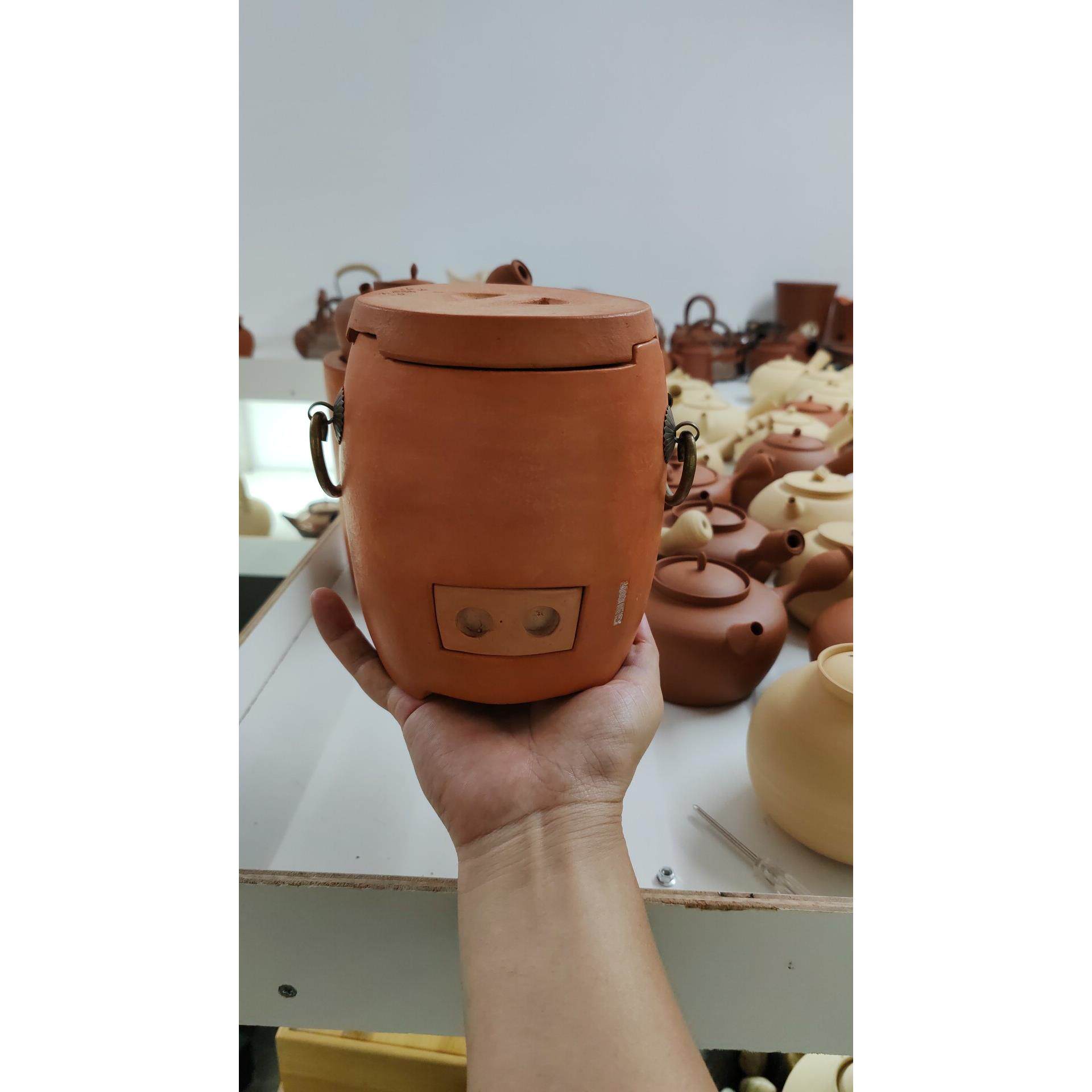 童文宋炭炉红泥小炭炉超迷你小巧橄榄木炭火炉温茶煮茶煮水副榜炉
