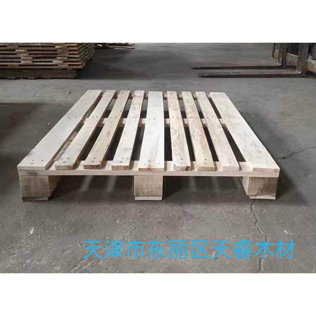 天津实木叉车托盘物流木架垫仓卡板仓库货物防潮栈板胶合板免熏蒸