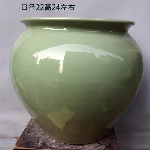 2022春季新品景德镇复古柴烧铁质古典粗陶透气坛子创意兰花法师盆
