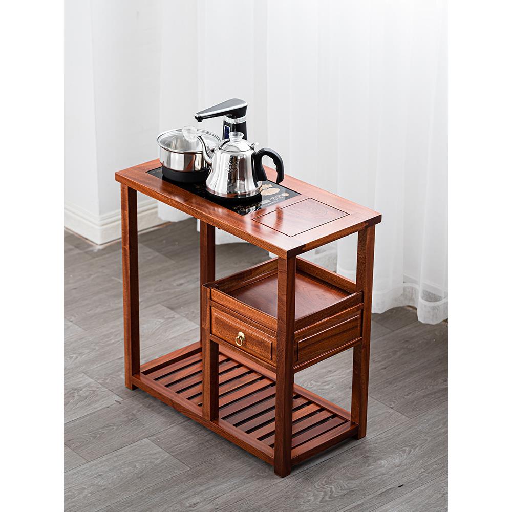 贝塞里刚果红木红木阳台茶具实木茶侧柜茶桌茶柜煮桌 - 实物图
