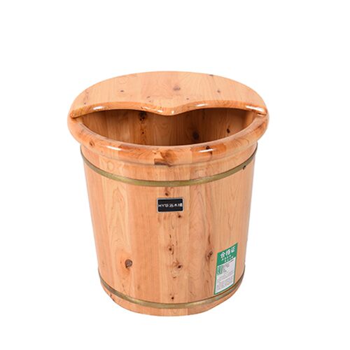 40高香柏木养生泡脚桶洗脚盆足疗盆足浴木桶加厚恒温