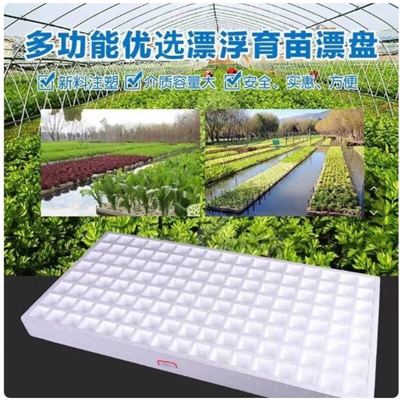 漂浮泡沫板水上种植泡沫育苗盘穴盘秧盘水培盘育苗盘白色泡沫盘