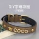 宠物项圈DIY潮流带钻字母个性 定制狗狗颈圈狗狗脖围宠物遛狗狗圈