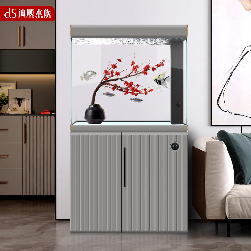 迪顺鱼缸客厅中型家用落地底滤生态缸超白玻璃水族箱新款金鱼缸,宠物/宠物食品及用品,底柜/落地缸,淘宝优惠券,粉丝福利购,淘宝优惠卷