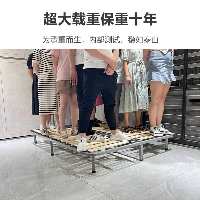 加密实木排骨架床架 1.8米可折叠床骨架 客制化双人床架