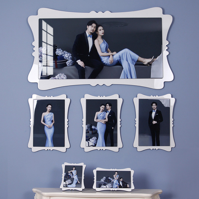 婚纱照放大挂墙制作洗照片做成水晶相框影楼烤瓷摆台定制双层晶瓷,家居饰品,相框/画框,淘宝优惠券,粉丝福利购,淘宝优惠卷