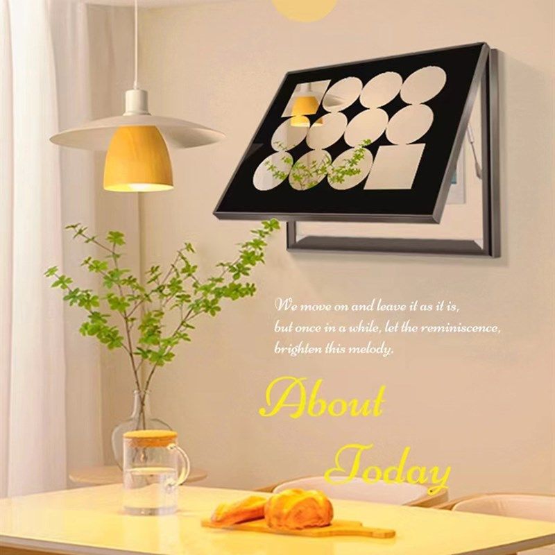 极简时尚电表箱装饰画竖款上掀开镜子画配电箱电闸盒餐厅遮挡挂画,家居饰品,现代装饰画,淘宝优惠券,粉丝福利购,淘宝优惠卷