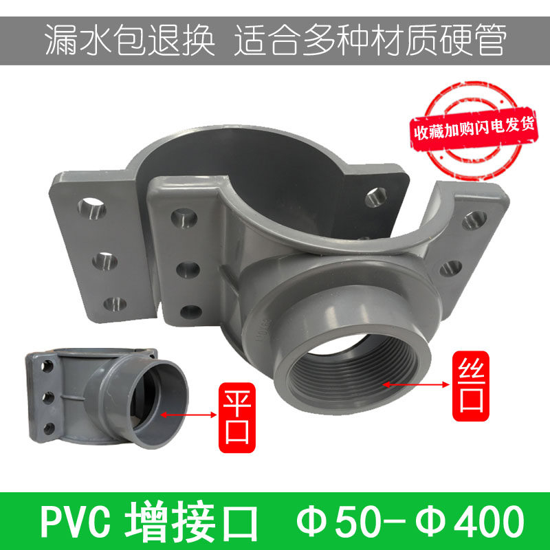 PVC管件增接口三通异径哈夫节鞍形马鞍座快速接头160补漏变径内丝,基础建材,UPVC管,淘宝优惠券,粉丝福利购,淘宝优惠卷