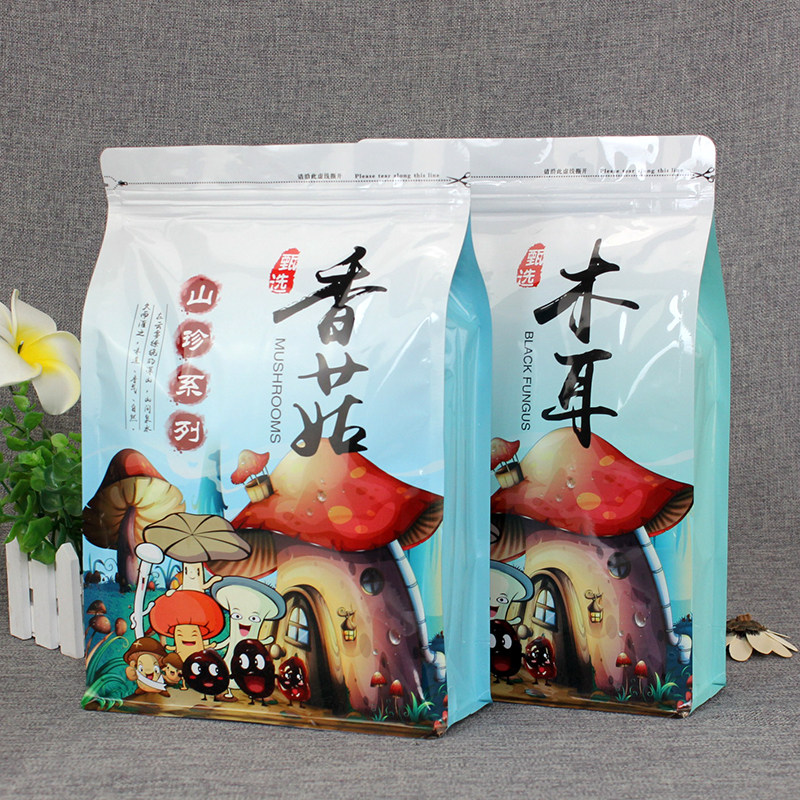 香菇袋黑木耳包装袋秋木耳蘑菇自封袋东北特产干菌干货袋加厚50个