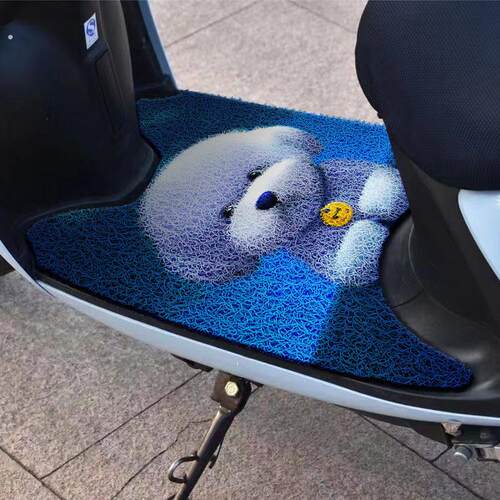 电动车脚垫防水除尘四季通用型自由裁剪龟车踏板垫加厚防滑电摩垫