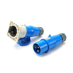 威浦工业插座插头连接器公母16A3芯灯光硅箱防水电脑灯电源线面板