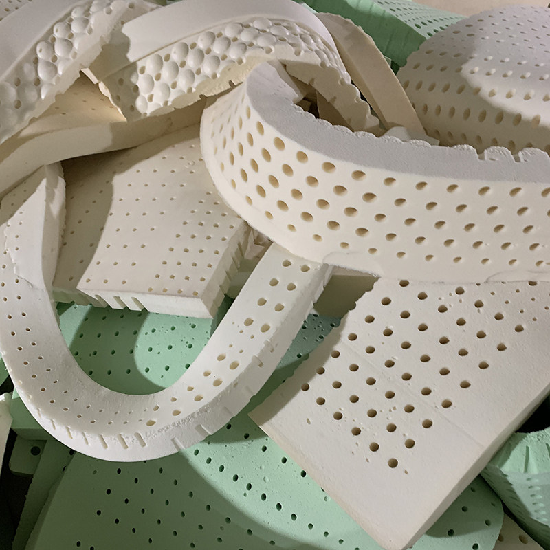 长条天然边条碎乳胶DIY乳胶抱枕定做泰国乳胶坐垫枕头天然乳胶