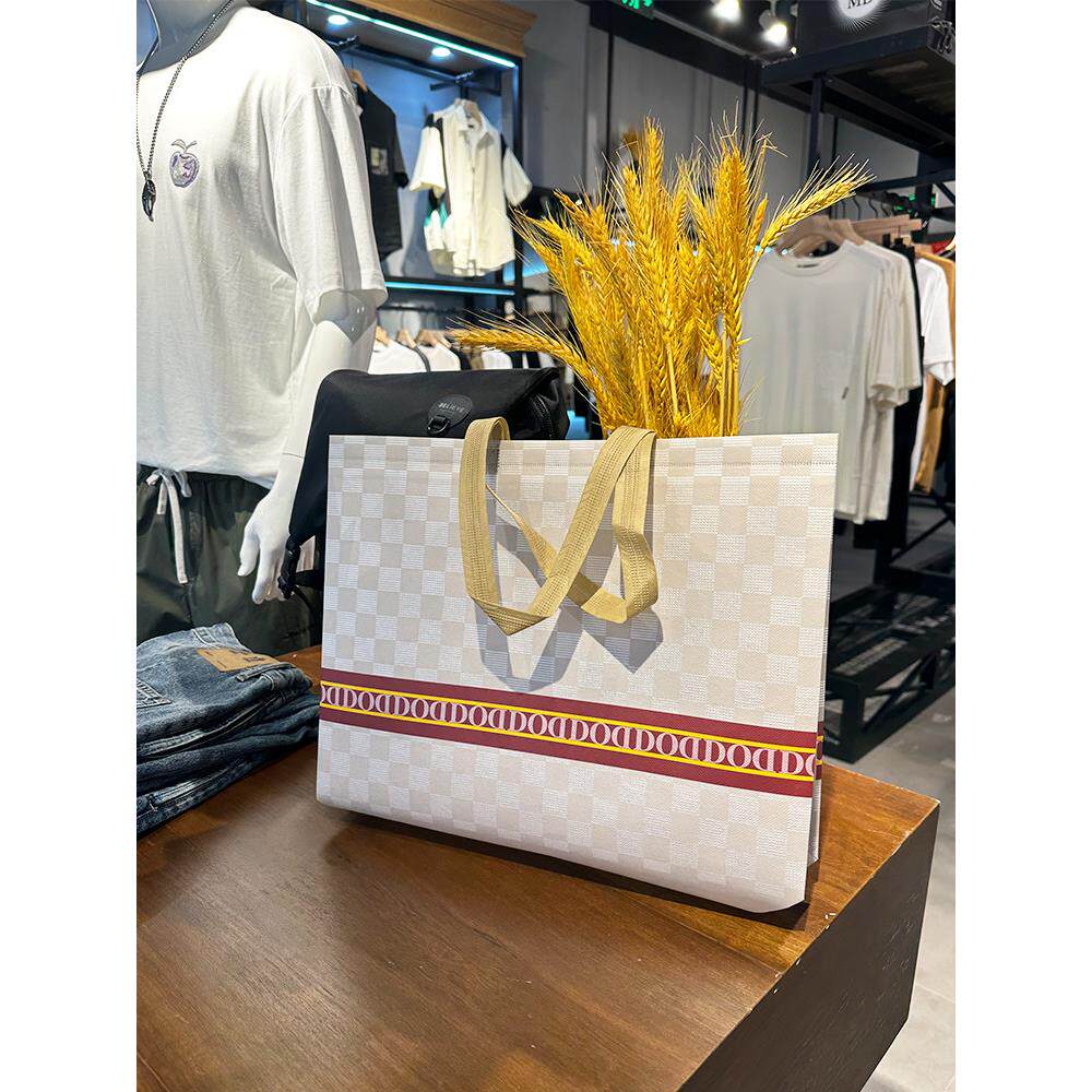 高档无纺布环保袋覆膜服装店打包衣服包装袋男装店手提袋子礼品袋