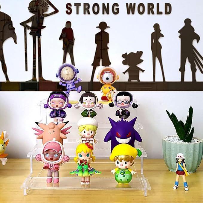 梯亚力克盲盒阶明展示透架手立亚克力阶牌多层置物架公仔周边收纳