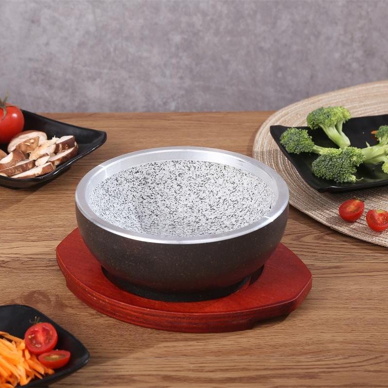 韩式料理餐具石锅拌饭专用石锅耐烧高温韩国天然石碗铝制家用商用,厨房/烹饪用具,砂锅/石锅,淘宝优惠券,粉丝福利购,淘宝优惠卷