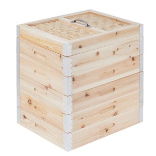 木蒸笼长方形商用大号蒸笼架定制馒头包子方笼屉早餐点心木制笼屉