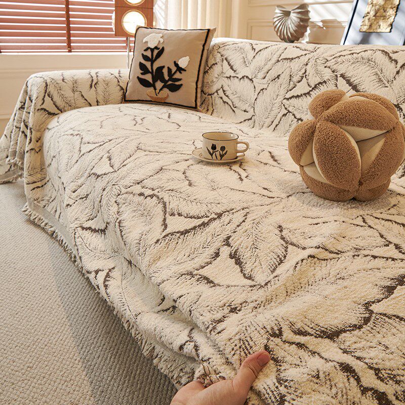 2024年新款沙发盖布加厚毛绒沙发巾冬季直排三人位防滑沙发垫毛毯,居家布艺,沙发垫,淘宝优惠券,粉丝福利购,淘宝优惠卷