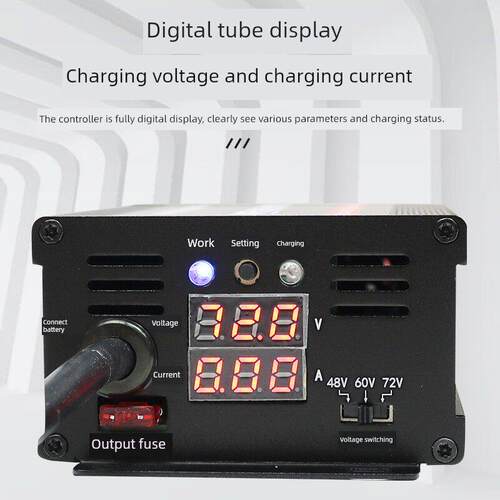 Mppt电动汽车增压充电太阳能控制器48V60V72V电压可调工厂直销