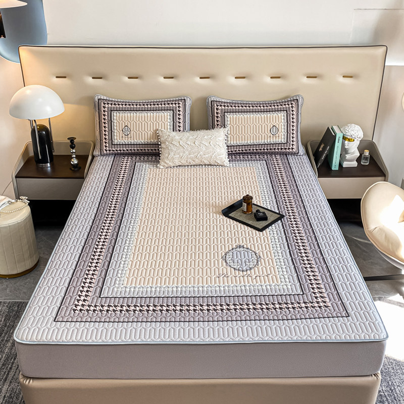 夏季乳胶凉席床笠三件套床罩2023新款冰丝席全包床垫床包可水洗,床上用品,床笠,淘宝优惠券,粉丝福利购,淘宝优惠卷