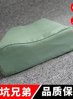 军绿色枕头护颈支撑硬枕头宿舍制式单人专用枕头学生军训通用枕头