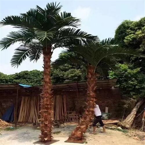 仿真棕榈树大型假树热带仿真绿植造景室内外装饰大树人字皮棕榈树