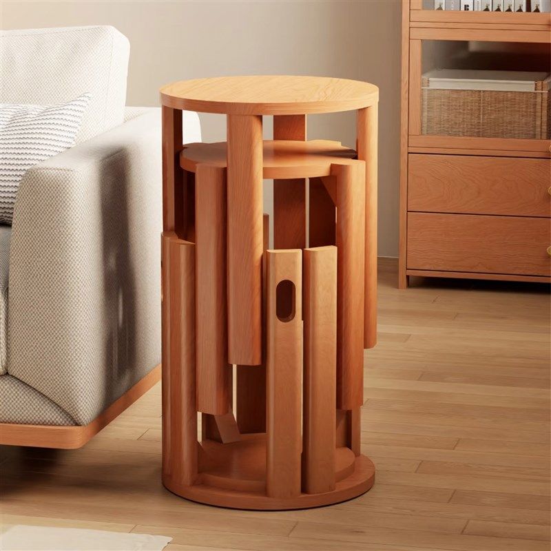 四合一凳子实木可叠放家用组合凳叠叠乐圆凳备用餐桌凳创意堆叠凳,住宅家具,组合凳,淘宝优惠券,粉丝福利购,淘宝优惠卷