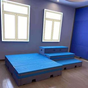 可折叠合唱台阶四层舞台拍照合影塑料音乐阶梯舞台实木指挥台子