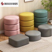 上床凳10cm小矮凳布艺小凳子家用矮凳实木板凳脚凳墩子儿童茶几榻