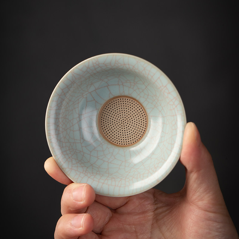 汝窑茶漏泡茶滤茶器茶叶过滤网创意陶瓷一体茶隔隔离茶滤茶具配件,餐饮具,茶滤,淘宝优惠券,粉丝福利购,淘宝优惠卷
