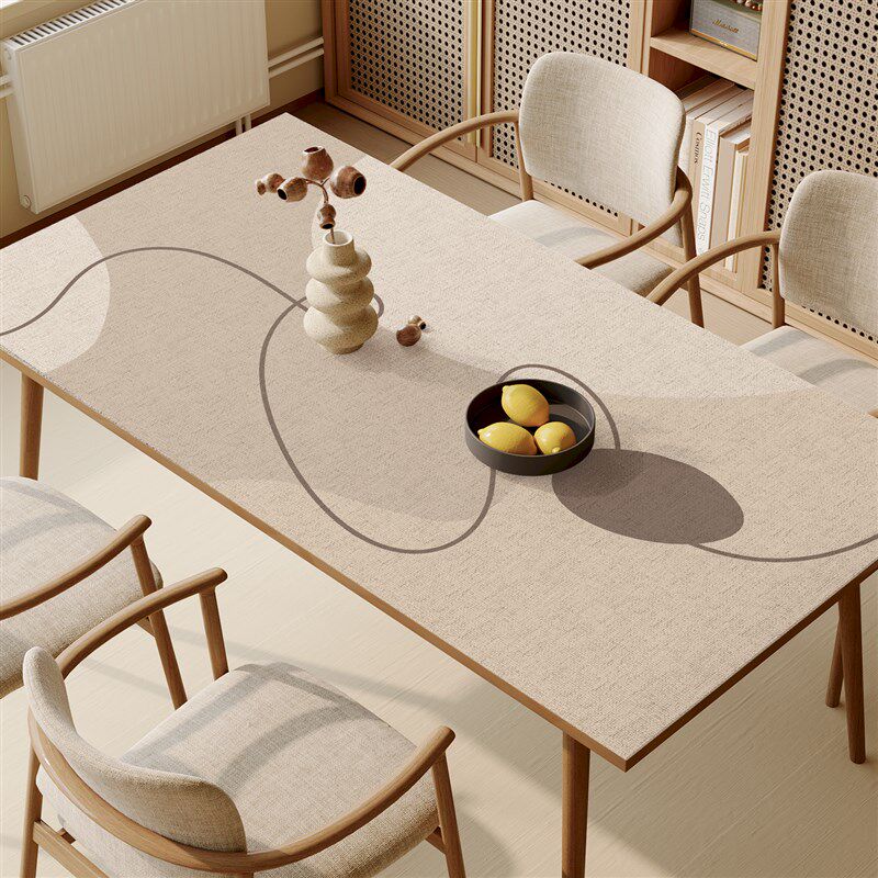 2025新款加厚餐桌垫防水防油免洗高级感桌布茶几电脑桌面保护垫子