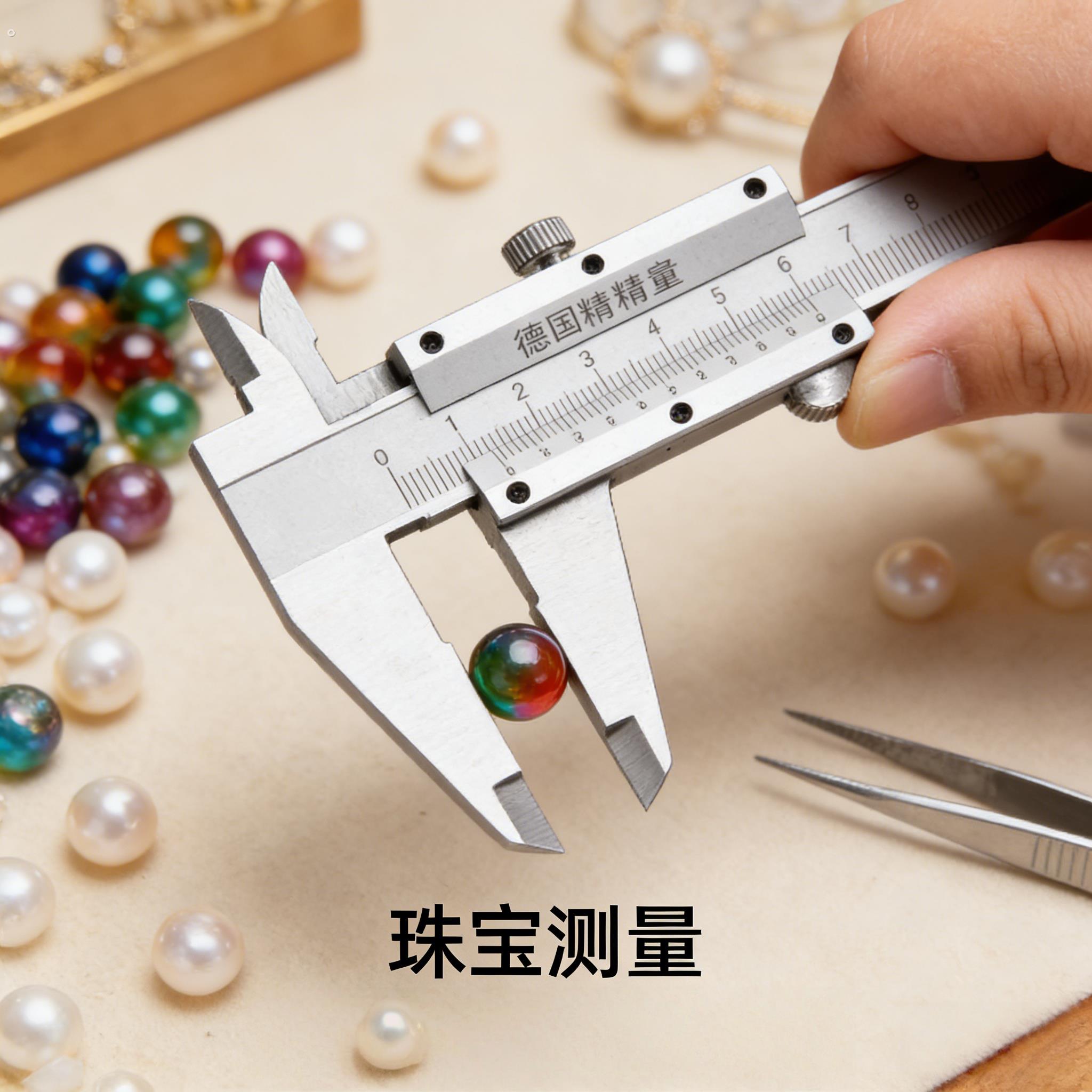 测量珠子测量器多用途家用精密便捷尺寸高精度工业工具标尺钢管