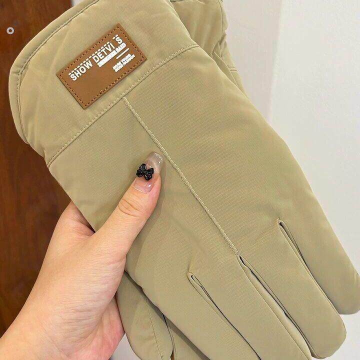 手套男冬季骑行防寒保暖冬天加厚加绒电动车防风户外滑雪摩托车女