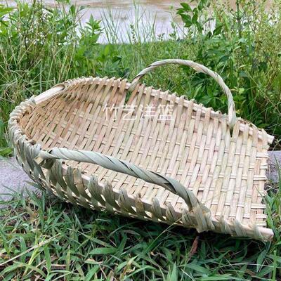 手工竹编筲箕农用建筑手工垃圾挑土粪箕畚箕畚斗挑菜筐箩筐篼箢箕