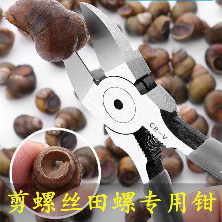剪螺丝屁股神器家用剪田螺的钳子螺狮剪子去尾嗦螺田螺螺丝剪尾器