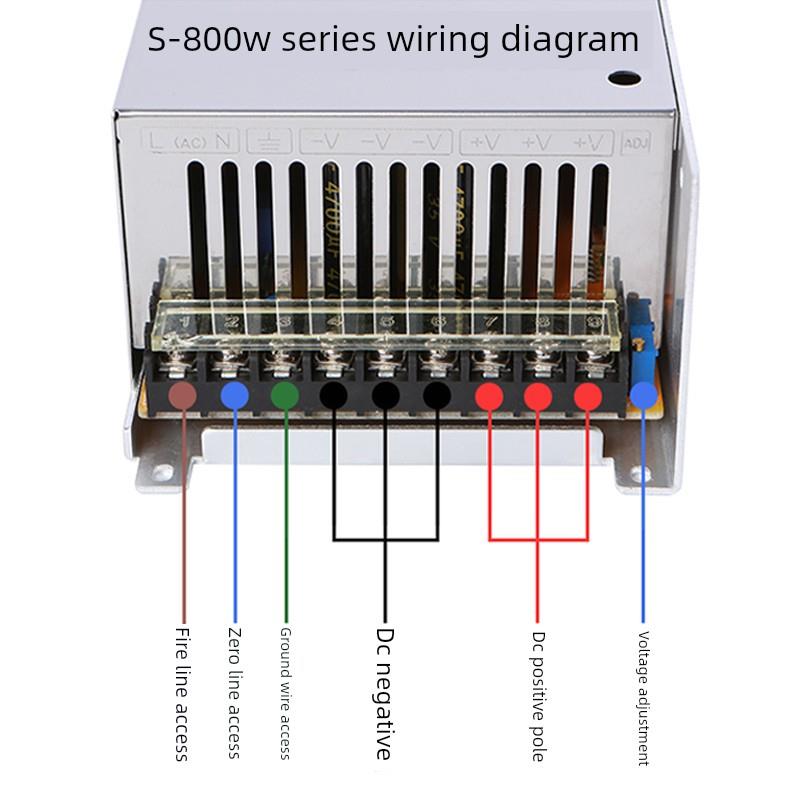 220V转70V80V90V100V110V130伏直流可调大功率800W雕刻机开关电源