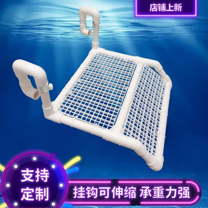 鱼缸乌龟休息平台乌龟晒钩伸缩壁挂式晒背架浮岛高水位坡自制爬台