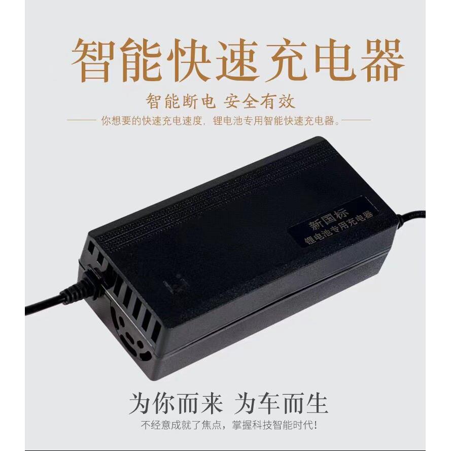 锂电充电器24V36V48V60V72V3A三元铁锂电动车锂电池智能专用充电