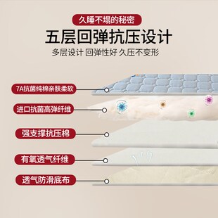 儿童床垫家用软垫婴儿护脊无甲醛纯棉床褥垫垫褥垫子定制任意尺寸