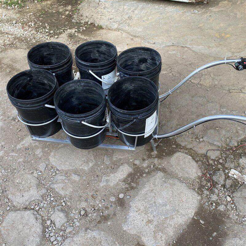 钢牛电动单轮手推车大棚菜地板贴桶摘番茄摘挑子手推车农用单轮车